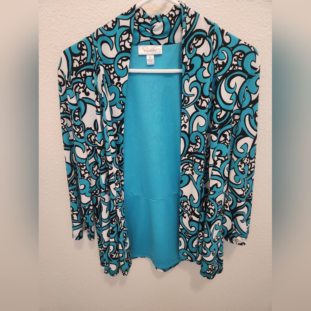 Womens Dress Barn Jacket Wrap Medium LIKE NEW